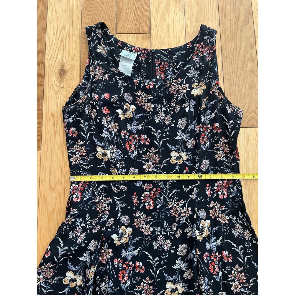 Vintage 90s Laura Ashley Floral Sleeveless Midi Dress Viscose A Line Womens US 8 - Picture 4 of 6